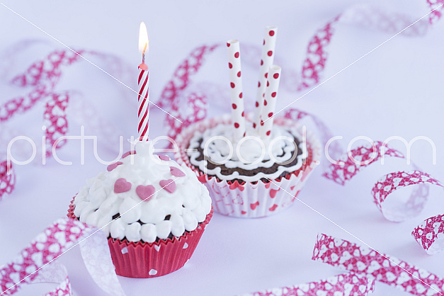 Cupcakes mit Kerzen