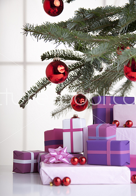 Geschenke unter Christbaum